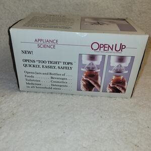 Vtg OPEN UP Jar & Bottle Opener Under Mount Power Twist Cordless Battery